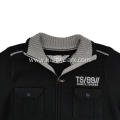 Men's Knitted Front Pocket Embroidery Full Zip Cardigan